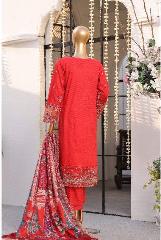 Premium Embroidered Printed Lawn 3 Piece