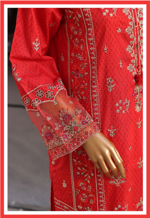 Premium Embroidered Printed Lawn 3 Piece