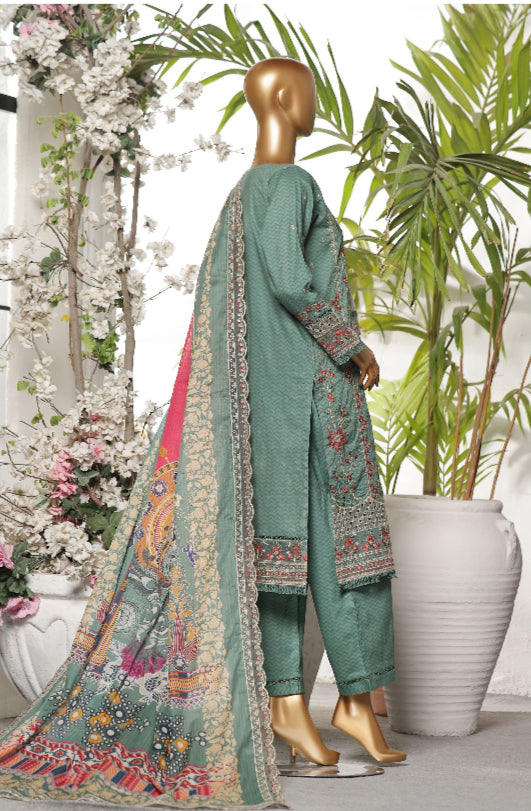 Premium Embroidered Printed Lawn 3 Piece