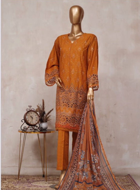 Festive Chicken Kari 3 Piece Stitched Lawn Suit