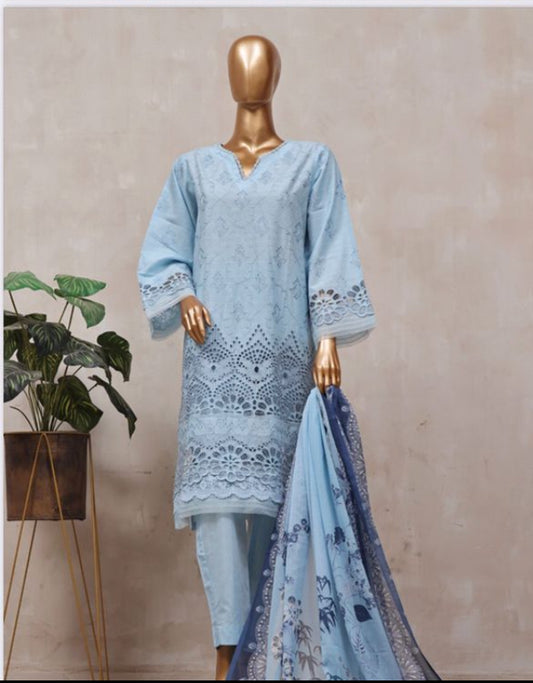 Festive Chicken Kari 3 Piece Stitched Lawn Suit