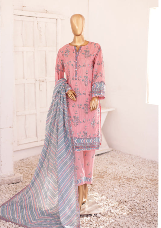 Oswah Printed Lawn 3 Piece Stitched Set