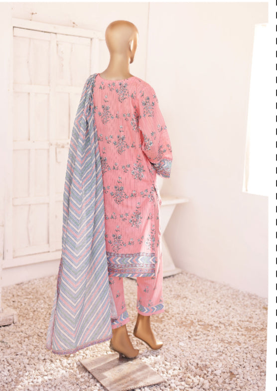 Oswah Printed Lawn 3 Piece Stitched Set