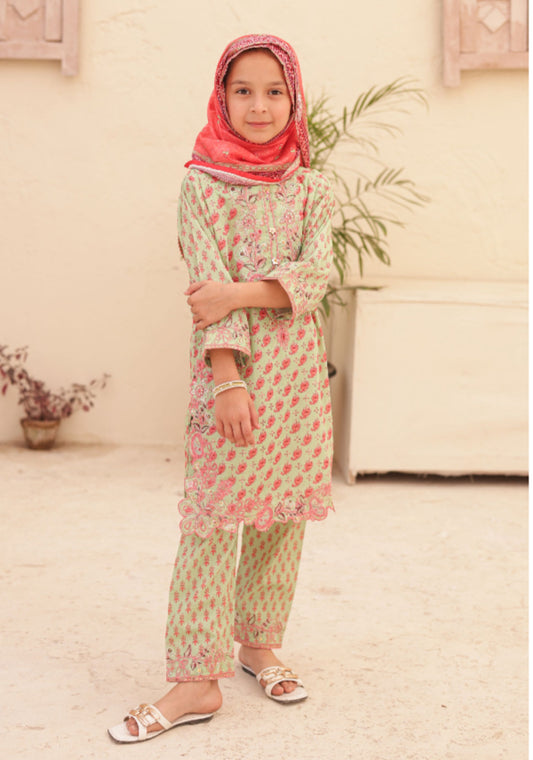 Shifa Kids Summer Lawn Embroidered 3 Piece