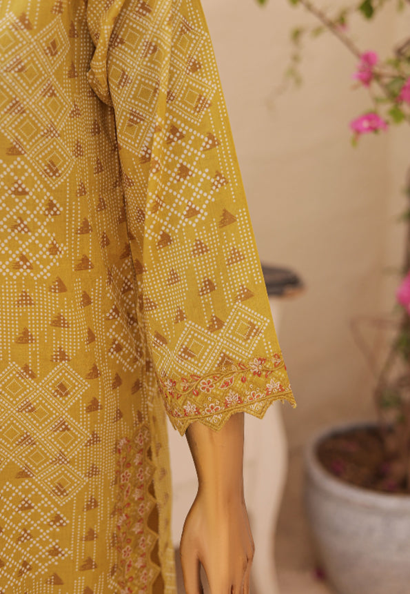 Oswah Printed Lawn 3 Piece Stitched