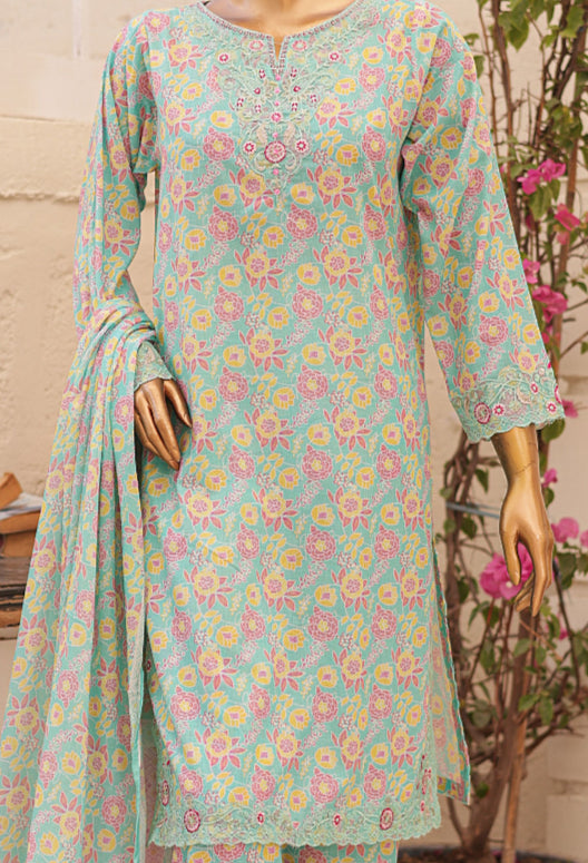 Oswah Printed Lawn 3 Piece Stitched