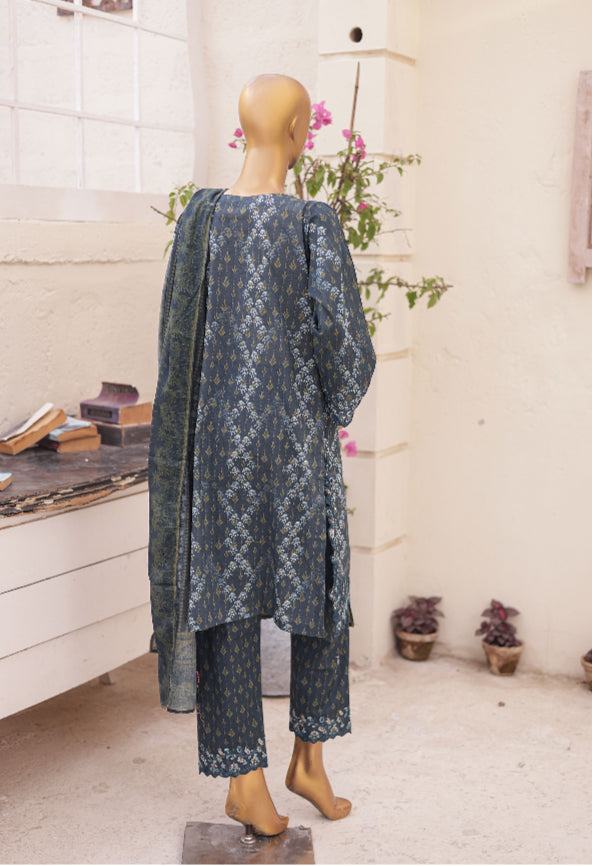 Oswah Printed Lawn 3 Piece Stitched